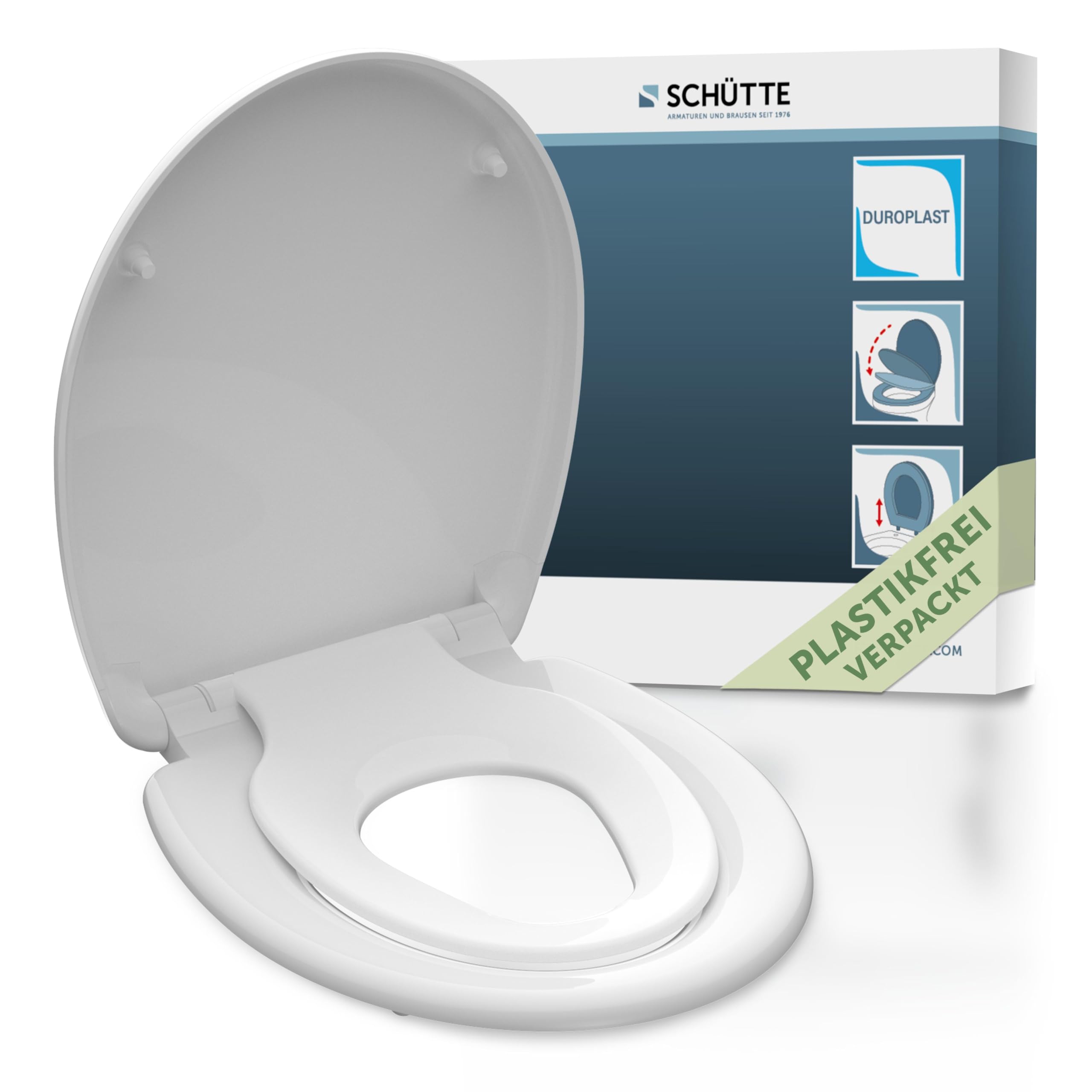 sch-tte-wc-sitz-family-white-duroplast-mit-kindersitz-absenkautomatik image 1