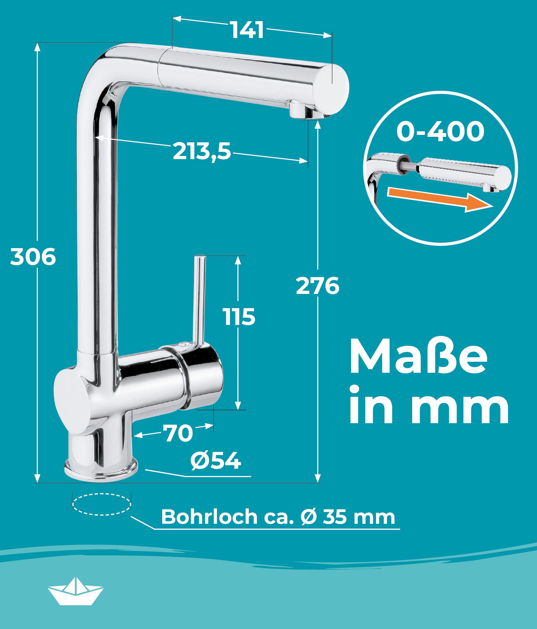 calmwaters-wasserhahn-k-che-ausziehbar-hochdruck-k-chenarmatur-360-chrom image 6