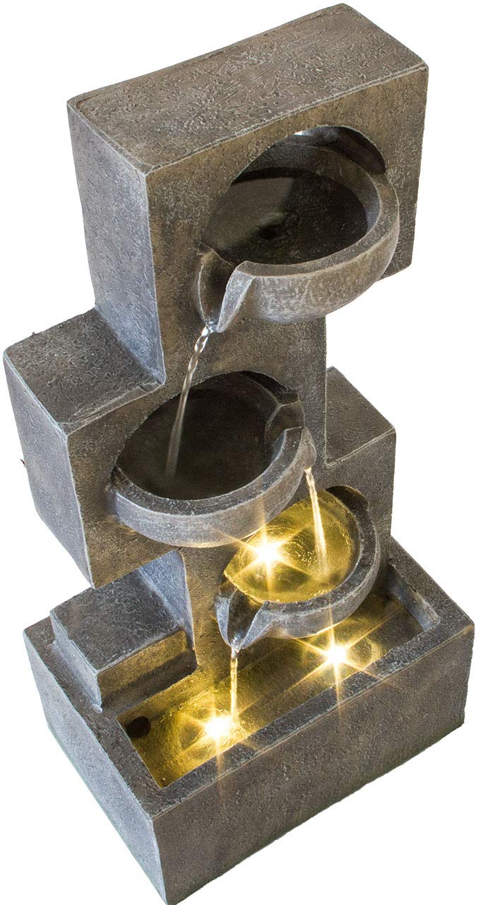 lemodo-nativ-zimmerbrunnen-eckig-led-polyresin-innenbrunnen image 4