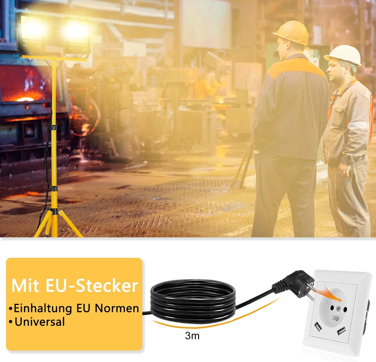 fivmen-led-baustrahler-2x100w-8500lm-mit-stativ-150-cm-kaltwei-ip66 image 4