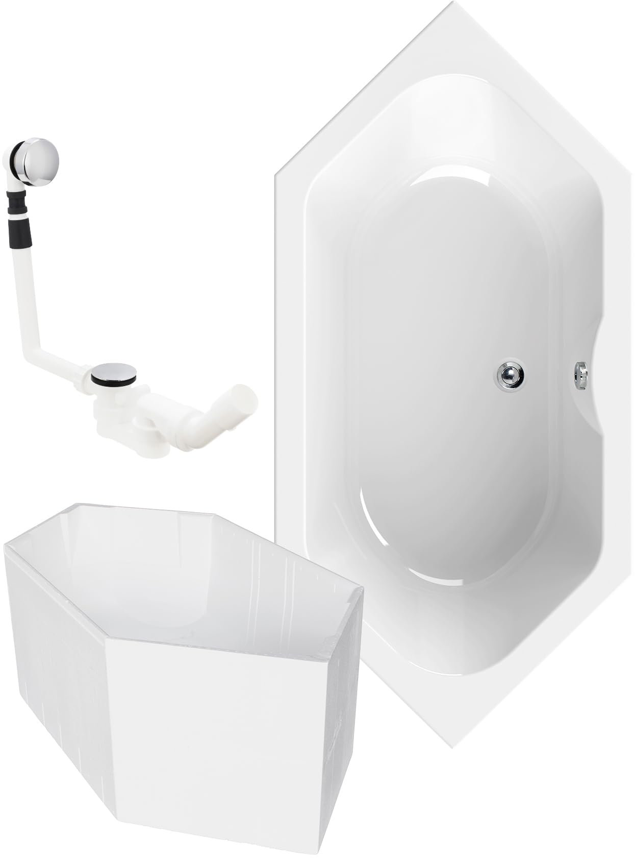 calmwaters-exclusive-sechseck-badewanne-190x90-cm-komplettset-duo-f-r-2 image 1
