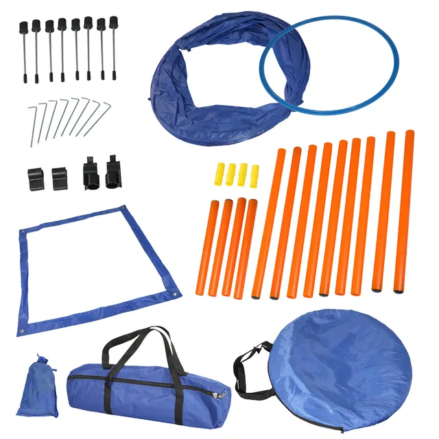 lemodo-agility-set-hunde-h-rde-tunnel-sprungring image 1