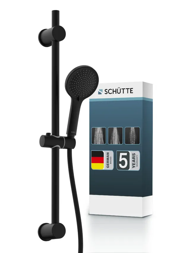 sch-tte-raven-black-series-duschstange-70-cm-mit-handbrause-und-schlauch-schwarz image 1