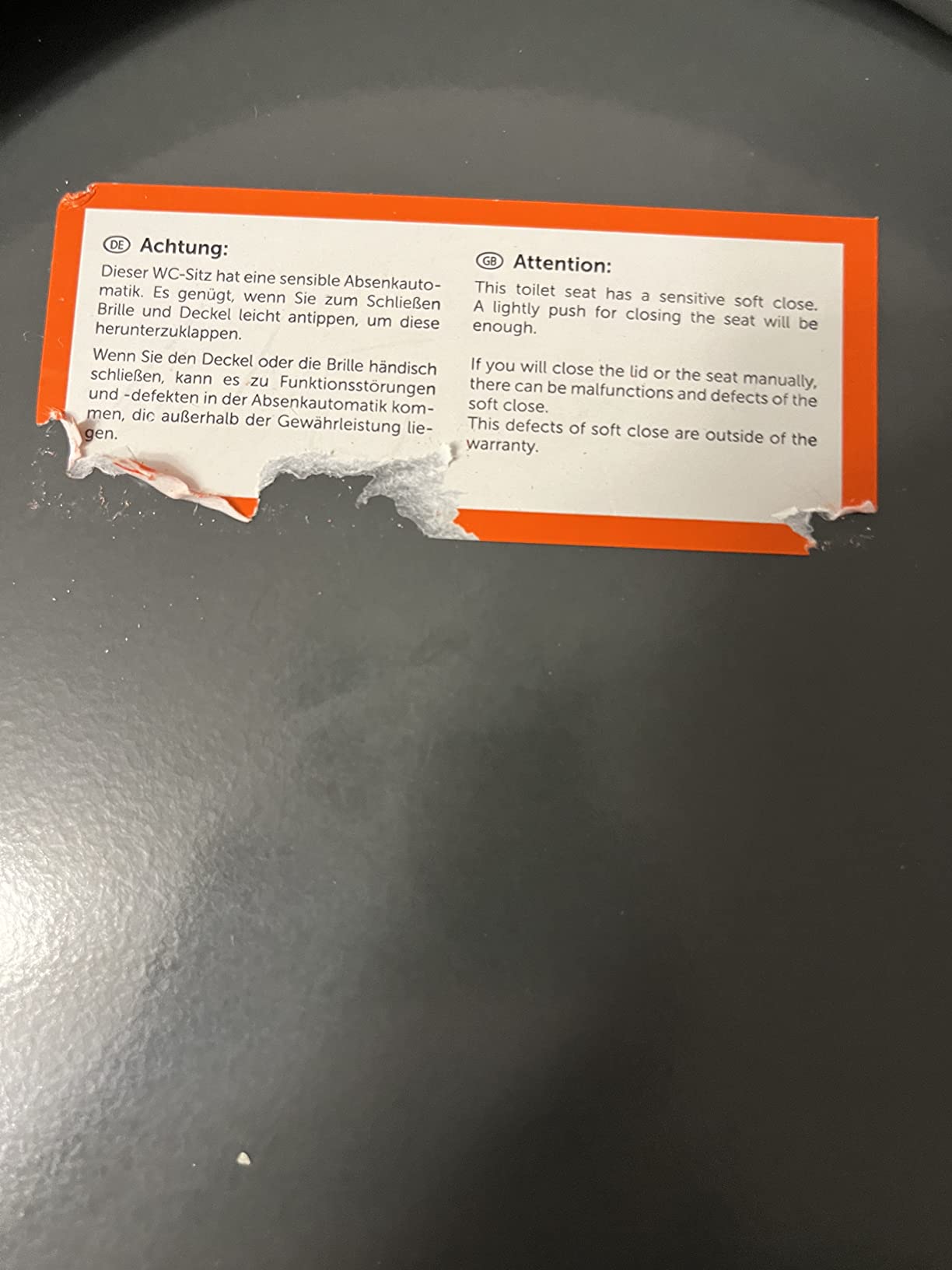 Schön, aber sieht Staub