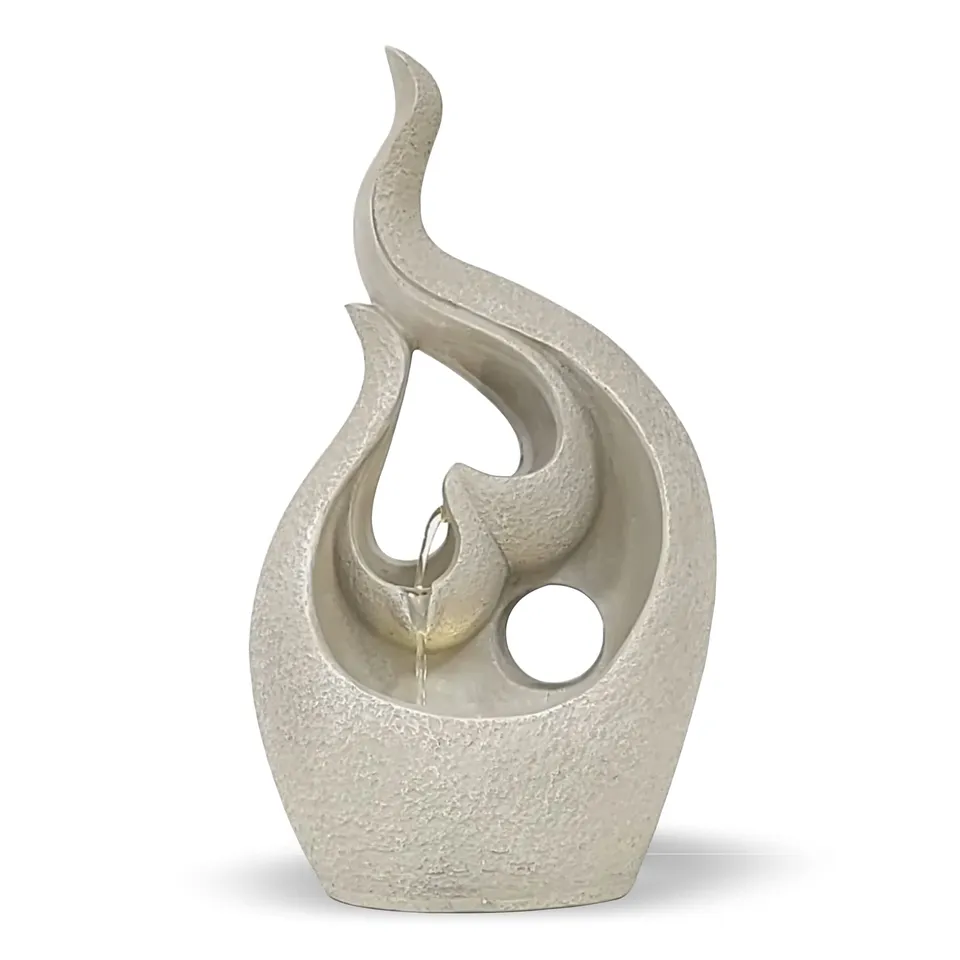 lemodo-zimmerbrunnen-tischbrunnen-fluid-optik-mit-led image 1