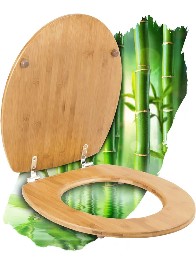 calmwaters-wc-sitz-bambus-holz-oval-braun-mit-absenkautomatik-edelstahl image 1