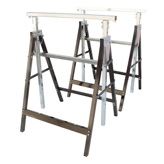 lemodo-arbeitsbock-2er-set-stahl-h-henverstellbar-80-130-cm image 1