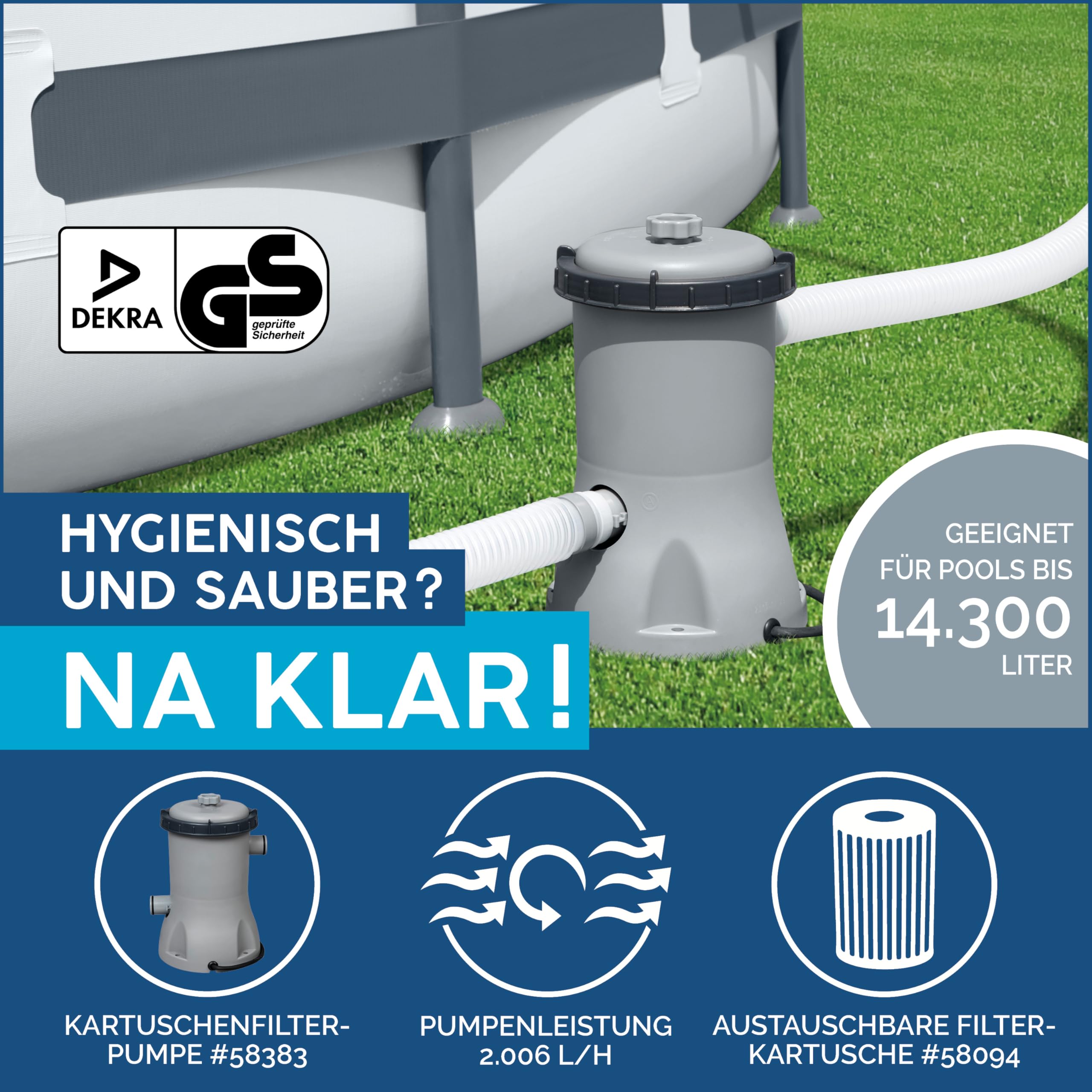 bestway-fast-set-aufstellpool-set-396x84-cm-rattan-schiefergrau-mit-filterpumpe image 4