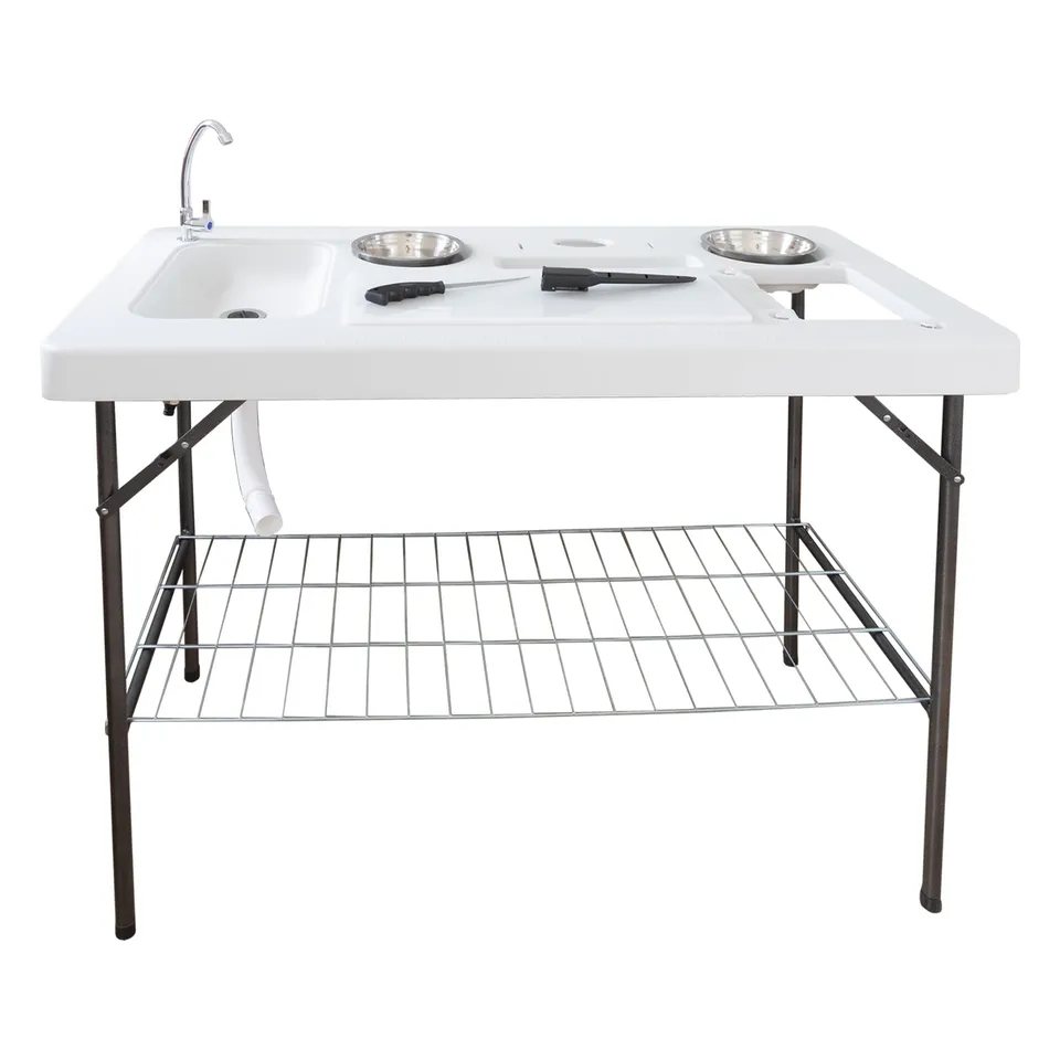 lemodo-klappbarer-filetiertisch-mit-filetierbrett-und-camping-sp-le-2-sch-sseln image 1