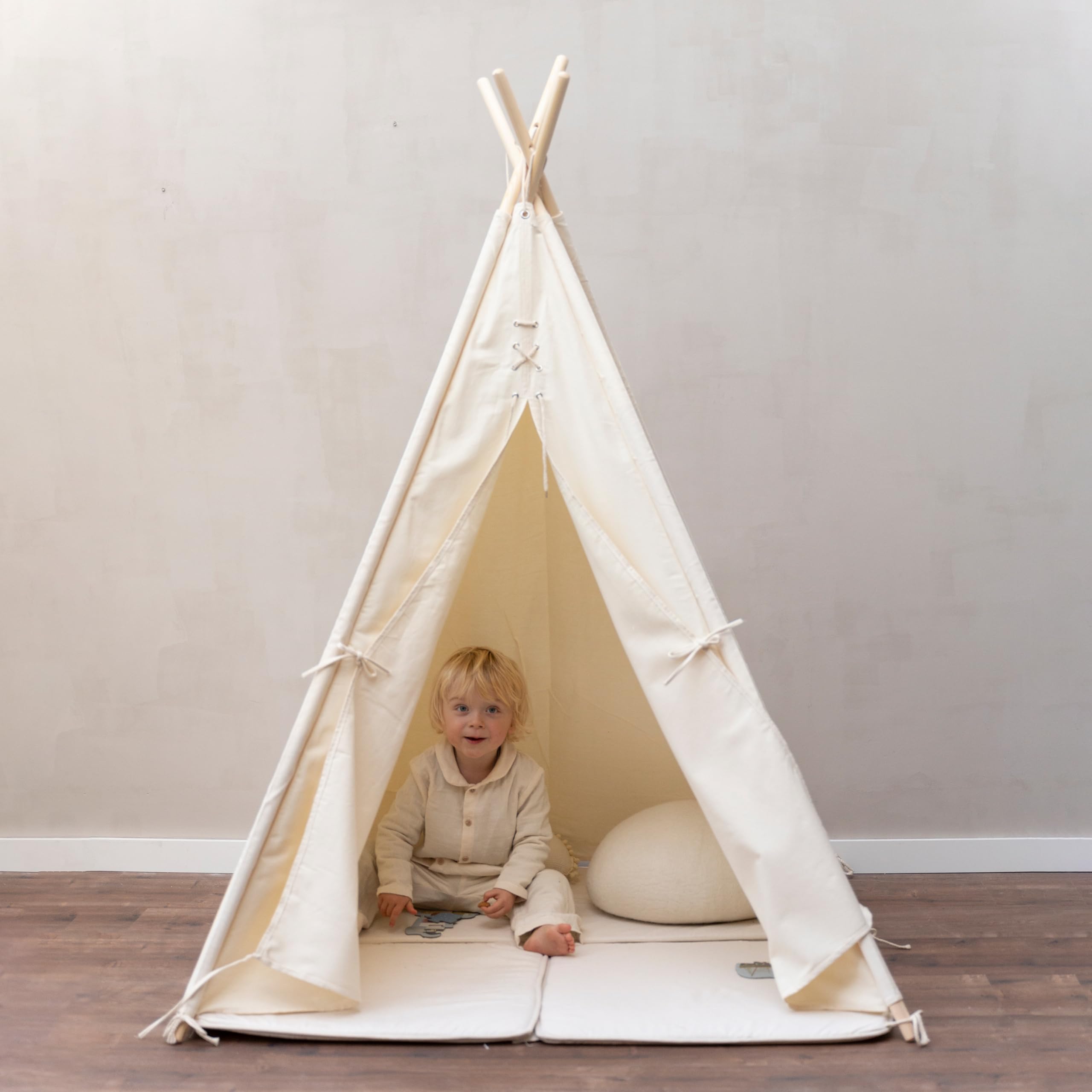 sunny-alba-tipizelt-baumwolle-creme-120-x-120-x-160-cm-f-r-kinder image 5