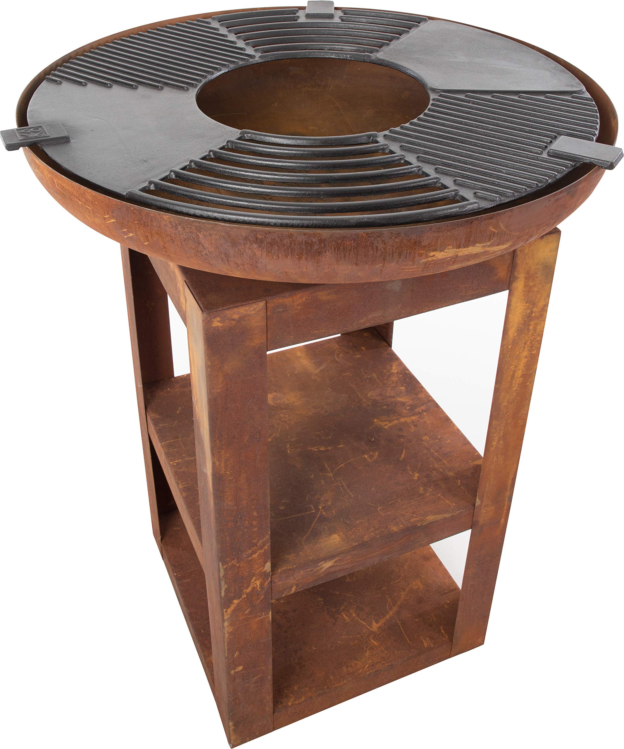 lemodo-bbgrill-trinidad-grill-plancha-feuerstelle-mit-holzablage image 7
