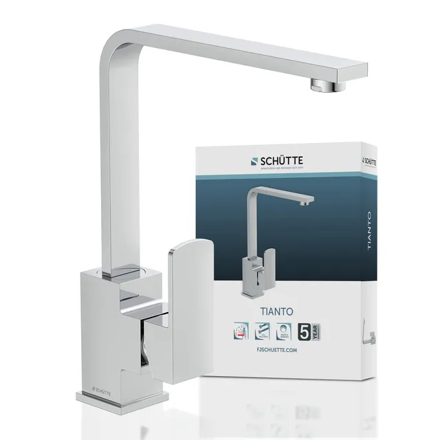sch-tte-tianto-26300-sp-ltischarmatur-chrom-wasserhahn-k-che-mit-seitlichem-grif image 1