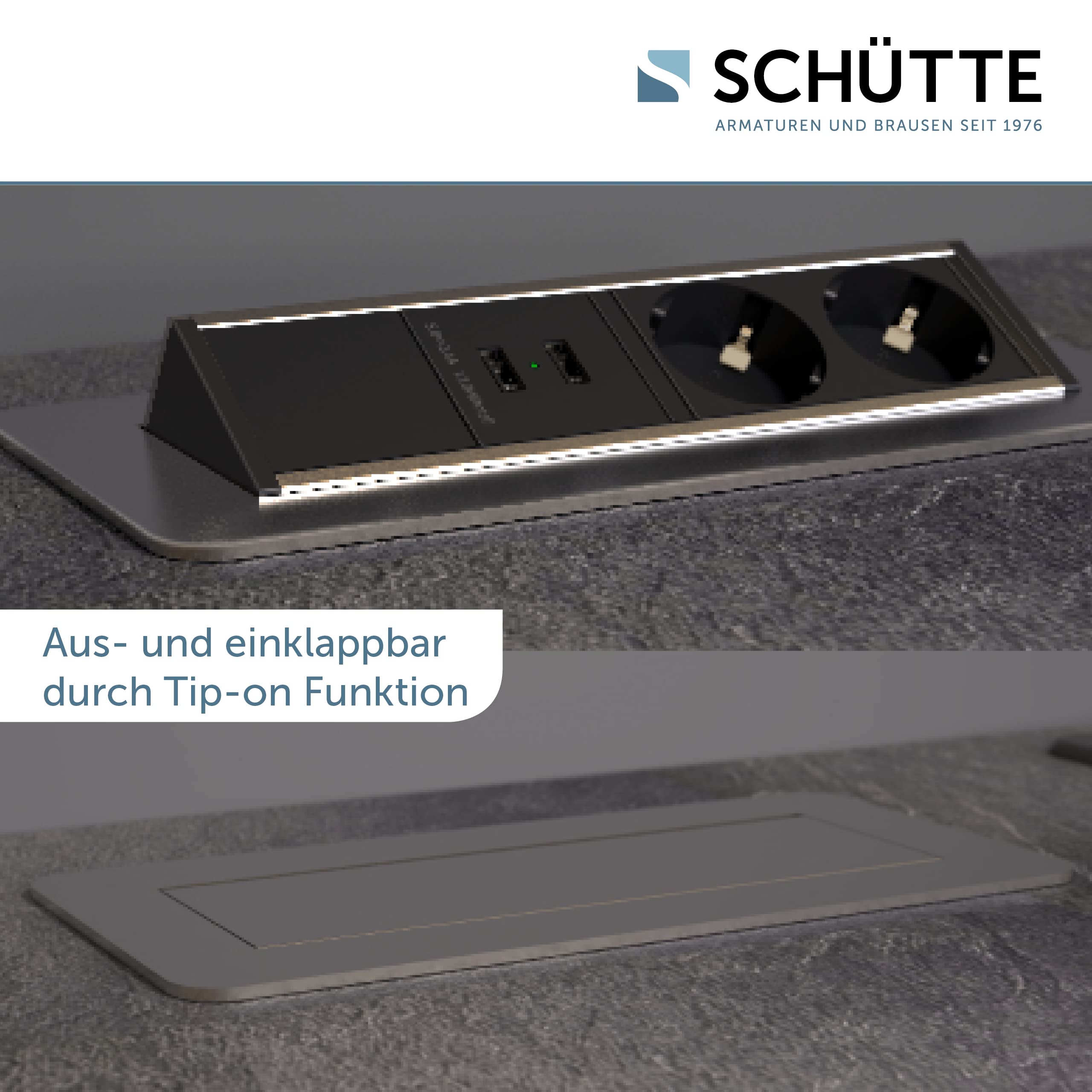 sch-tte-3074-klappbare-einbausteckdose-2x-usb-2x-230v-edelstahl-f-r-arbeitsplatt image 4