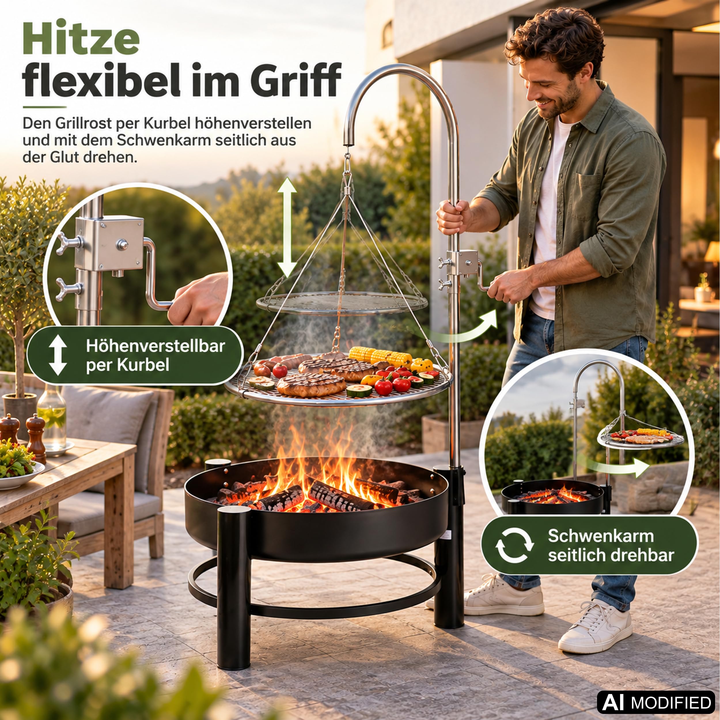 lemodo-schwenkgrill-holzkohlegrill-grillrost-55-cm image 2