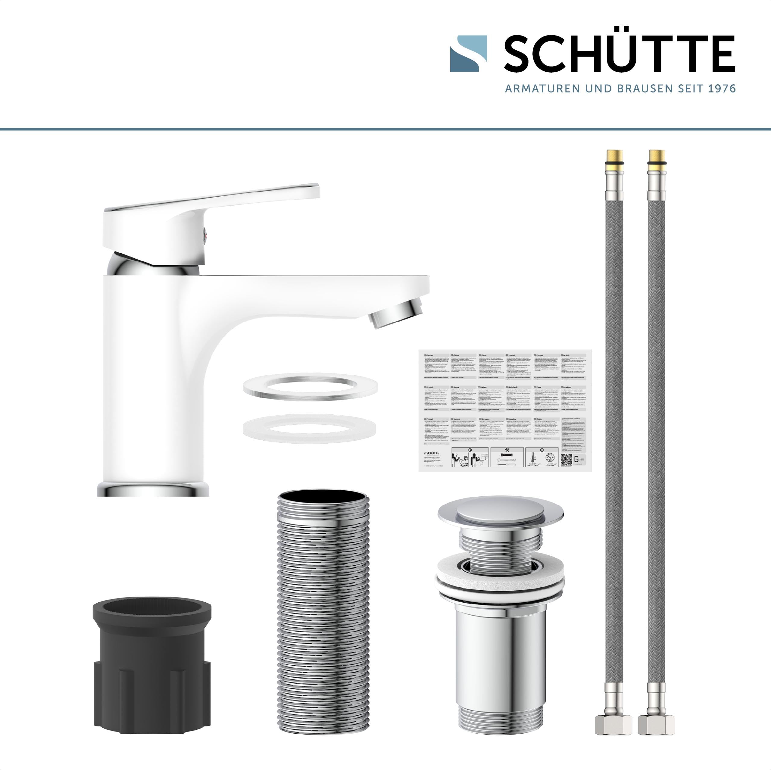 sch-tte-waschtischarmatur-19064-chrom-wei-einhebelmischer-hochdruck image 2