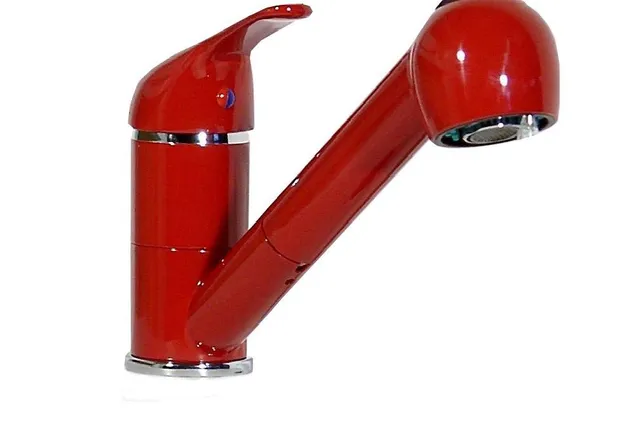 sch-tte-einhebel-k-chenarmatur-sp-ltischarmatur-niederdruck-rot image 1