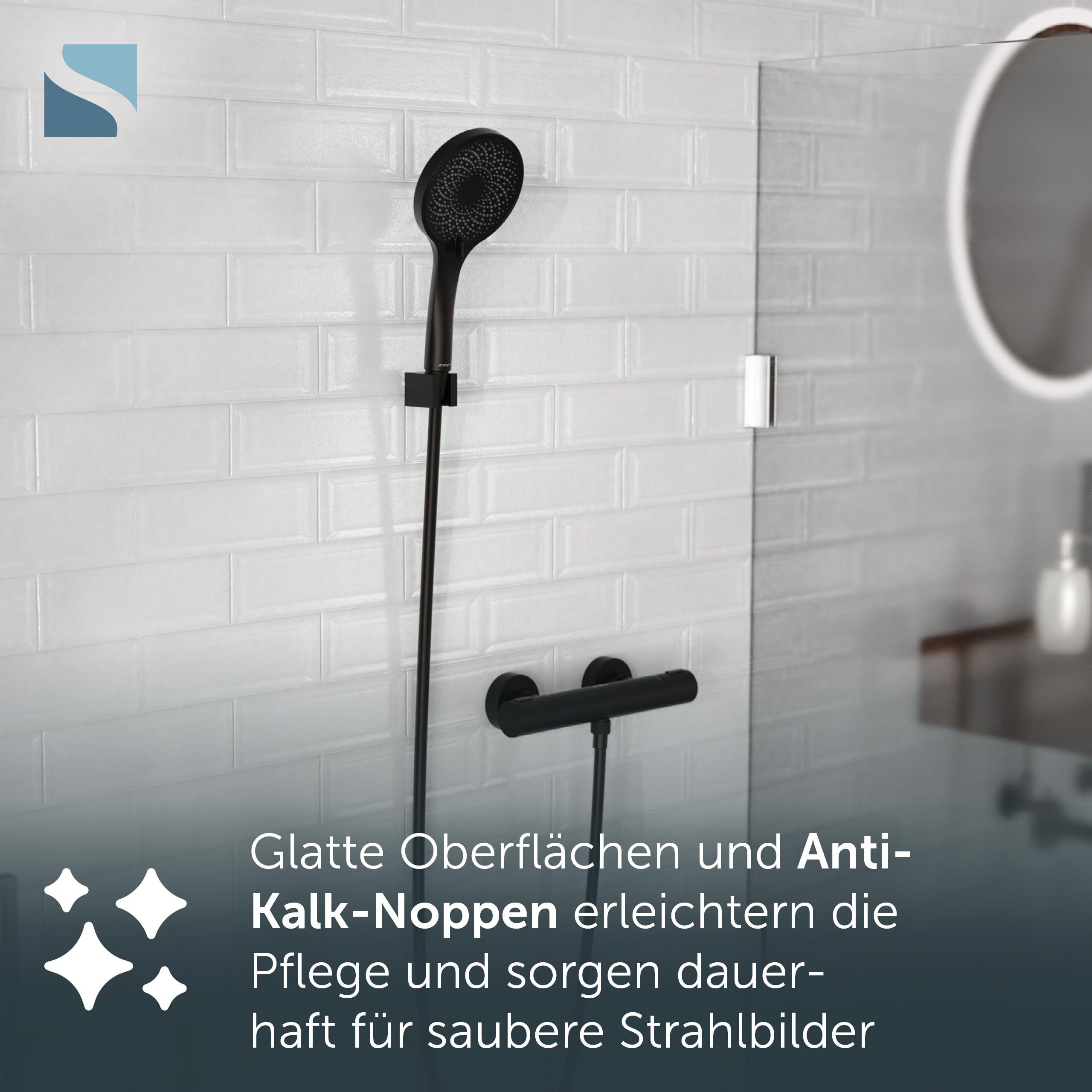sch-tte-raven-brauseset-schwarz-handbrause-3-strahlig-mit-schlauch-150-cm-und-ha image 5