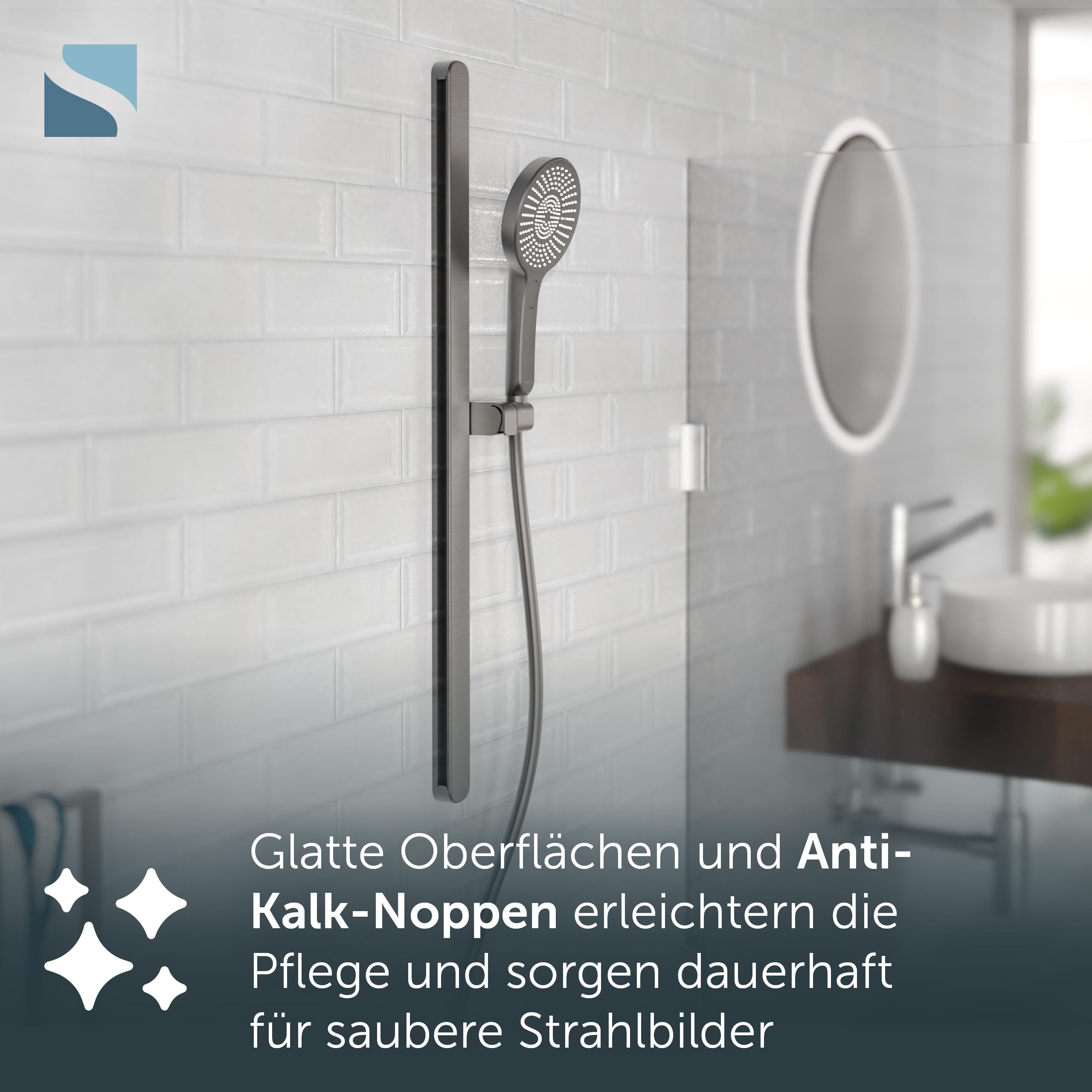 sch-tte-karibik-64202-duschstange-78-5-cm-mit-handbrause-3-strahlig-graphit image 4