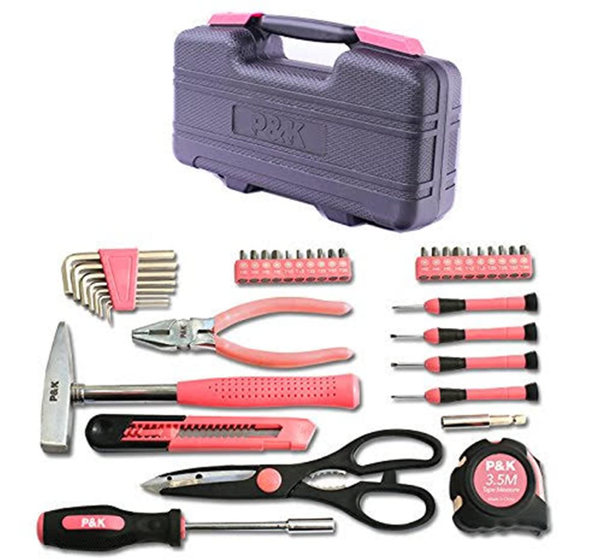 p-k-werkzeugset-39-teilig-im-werkzeugkoffer-pink image 3