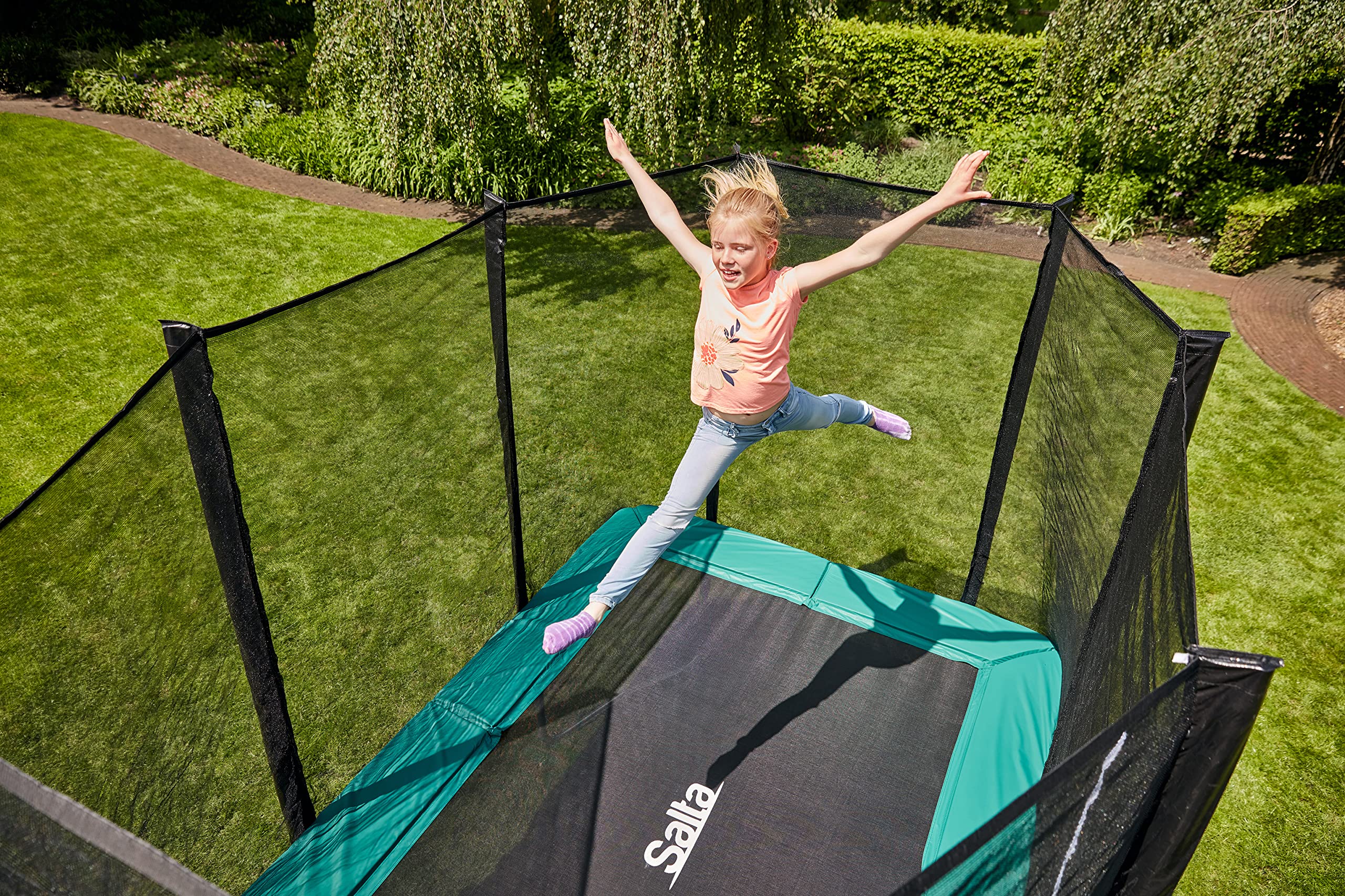 lemodo-salta-combo-trampolin-rechteckig-305-x-214-cm-mit-sicherheitsnetz-gr-n-pi image 8