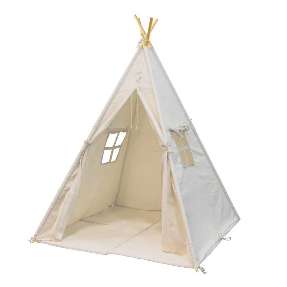 sunny-alba-tipizelt-baumwolle-creme-120-x-120-x-160-cm-f-r-kinder image 1