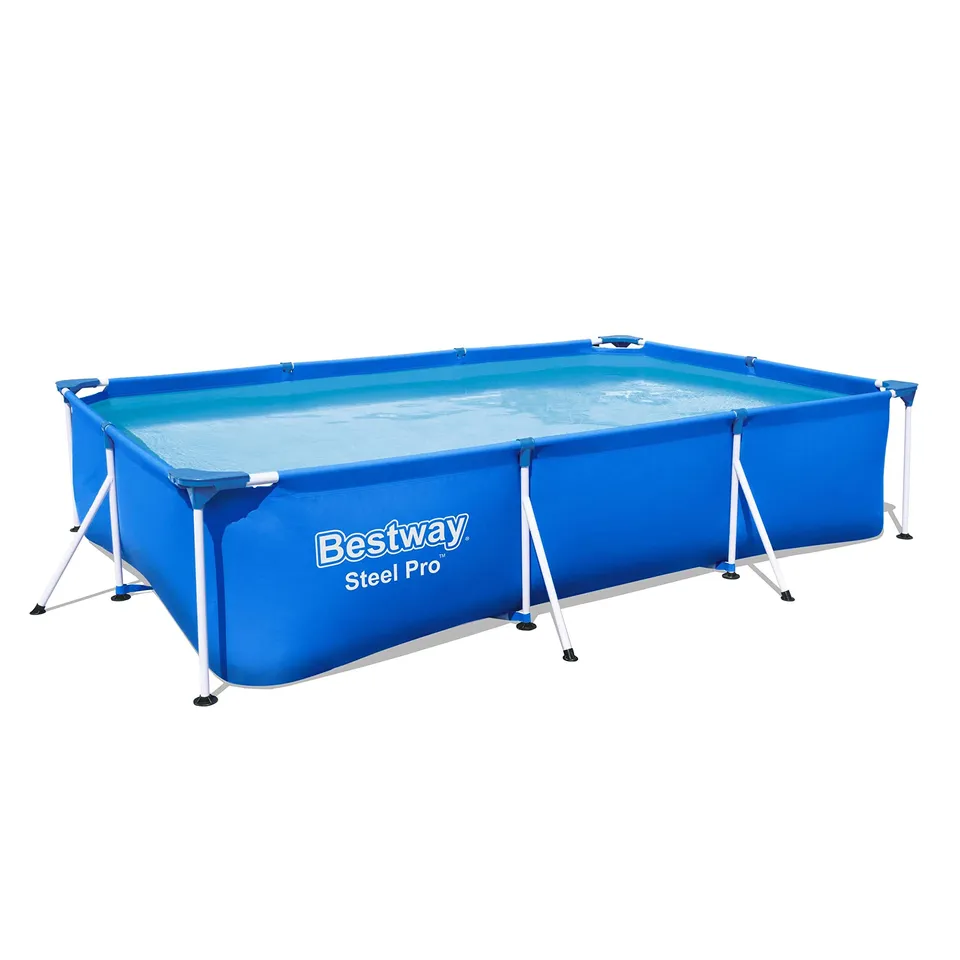bestway-steel-pro-framepool-56404-eckig-300x201x66-cm-blau image 1