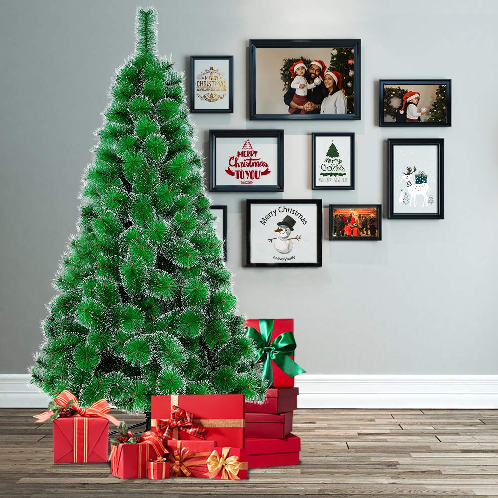 fivmen-weihnachtsbaum-k-nstlich-150-cm-mit-schnee-effekt-tannenbaum-mit-150-spit image 6