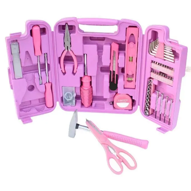 p-k-werkzeugset-96-teilig-im-werkzeugkoffer-pink image 1