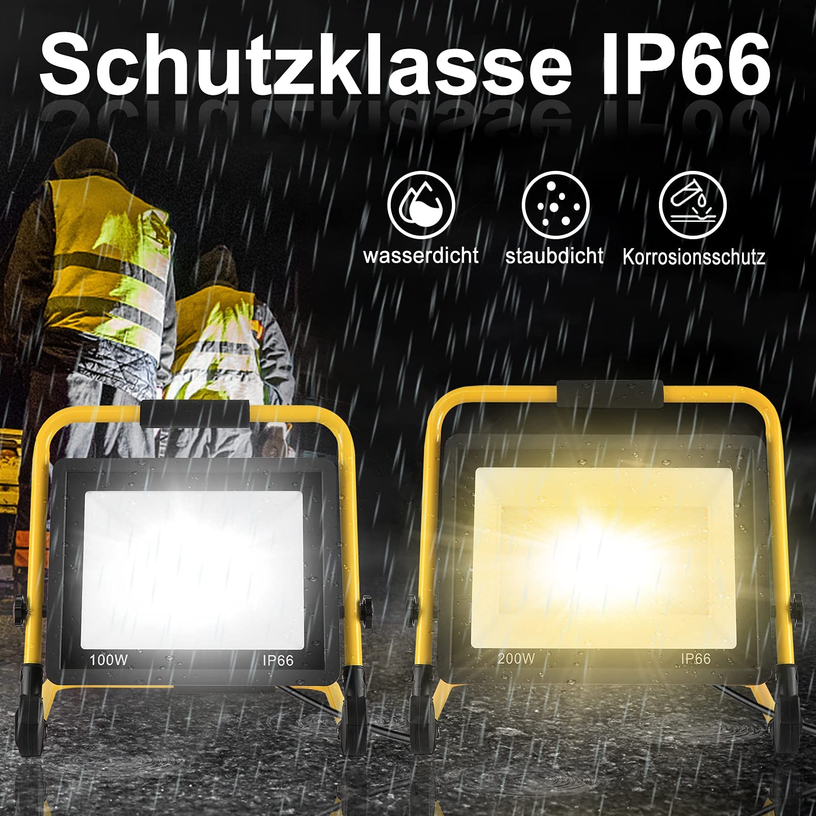 fivmen-baustrahler-led-100w-8500lm-warmwei-mit-standgestell-3-m-kabel-ip66 image 3