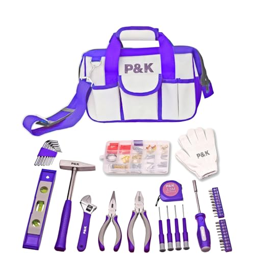 p-k-werkzeugset-141-teilig-lila-werkzeugtasche-f-r-diy-reparatur image 4