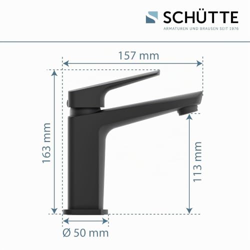 sch-tte-raven-34016-waschtischarmatur-schwarz-matt-mit-ablaufgarnitur image 5