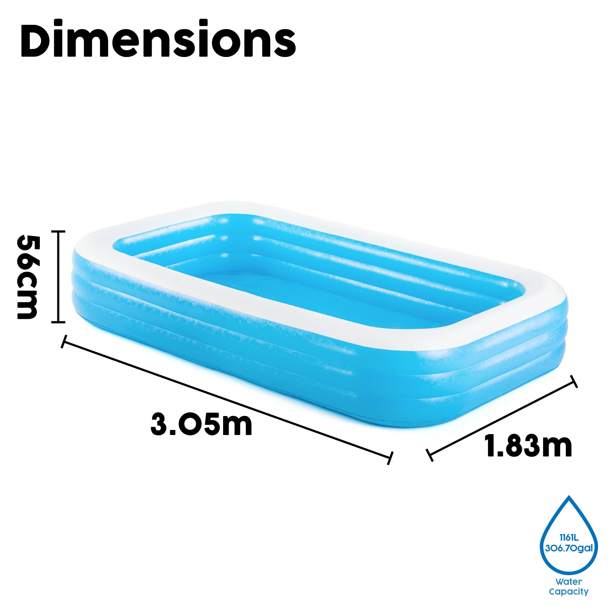 bestway-family-pool-deluxe-305x183x56-cm-aufblasbar-1161-l image 7
