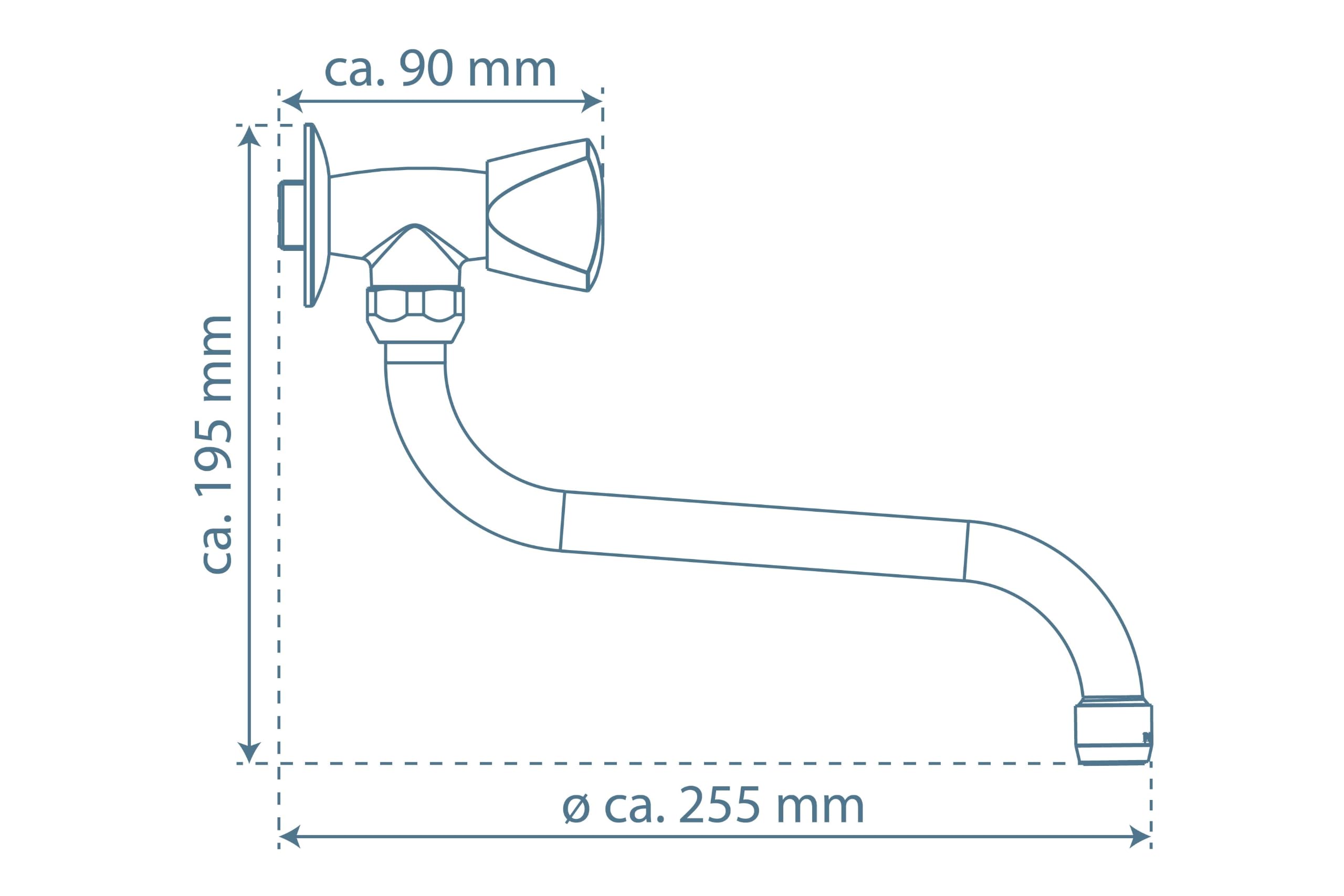 sch-tte-19116-kaltwasserventil-chrom-wand-schwenkbarer-auslauf-kaltwasserhahn image 4