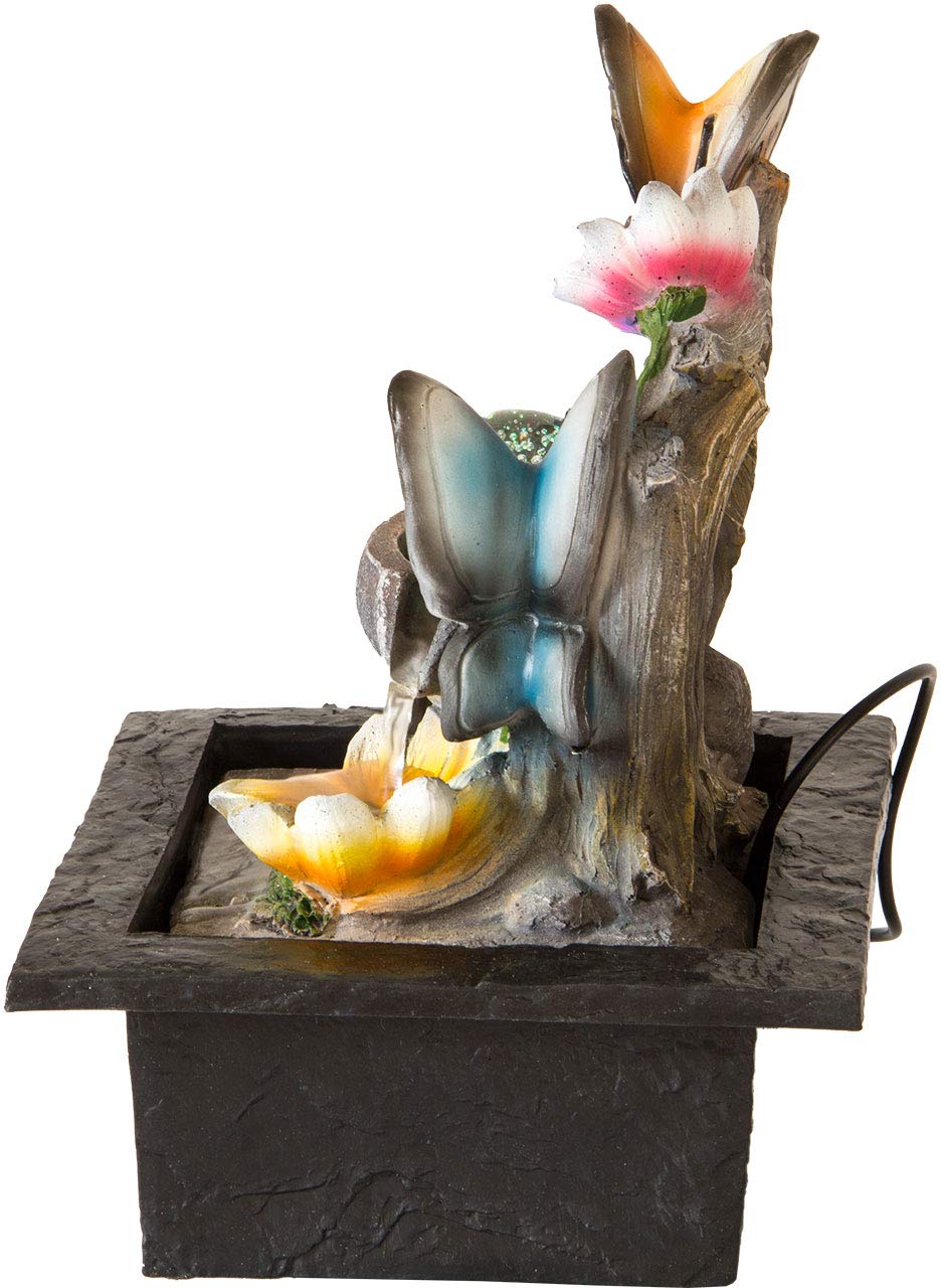 lemodo-zimmerbrunnen-schmetterling-motiv-mit-pumpe-und-rotierender-kugel-tischbr image 7