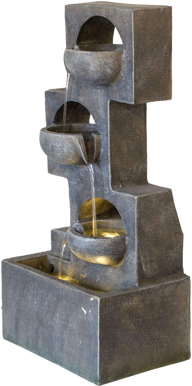 lemodo-nativ-zimmerbrunnen-eckig-led-polyresin-innenbrunnen image 3