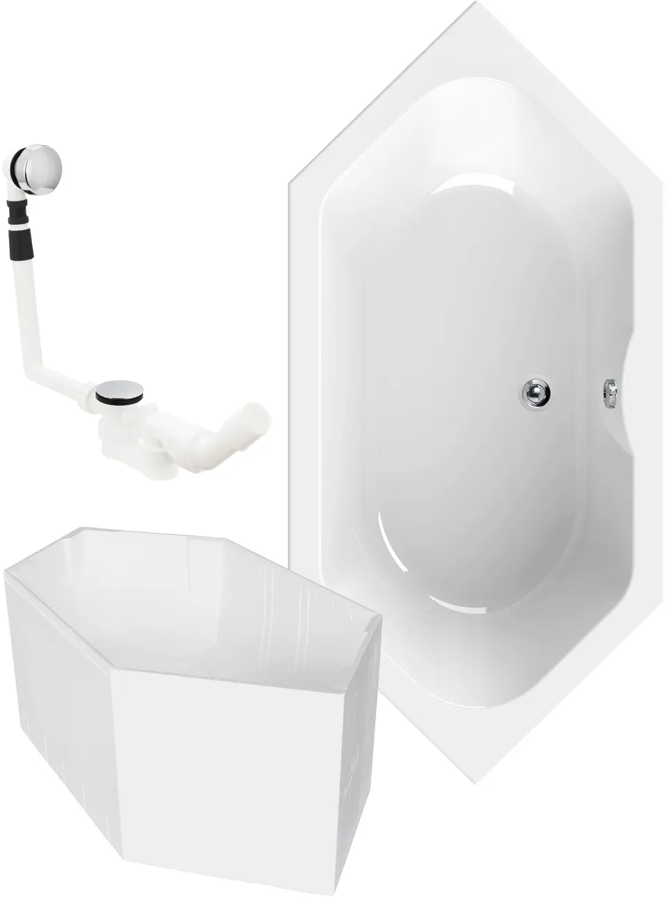 calmwaters-exclusive-sechseck-badewanne-190x90-cm-komplettset-duo-f-r-2 image 1