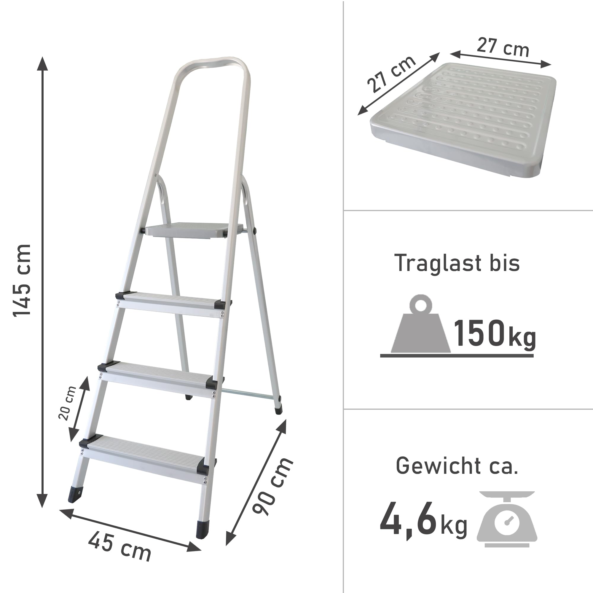 lemodo-trittleiter-4-stufen-aluminium-klappbar-bis-150-kg image 3