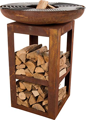 lemodo-bbgrill-trinidad-grill-plancha-feuerstelle-mit-holzablage image 8
