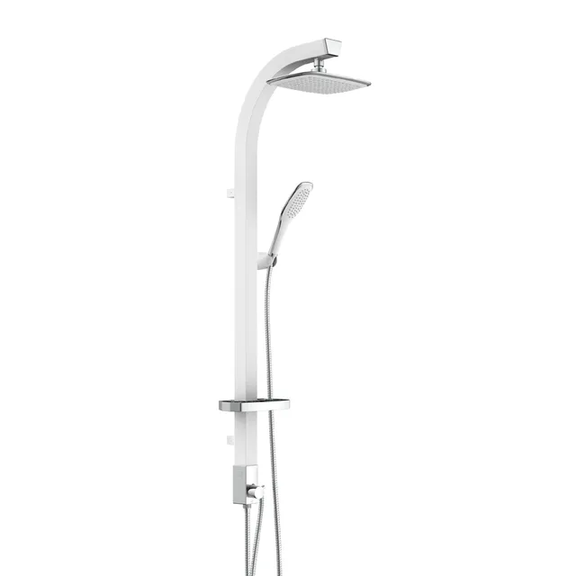 sch-tte-brausegarnitur-19154-wei-mit-berkopfbrause-aus-messing-und-handbrause image 1