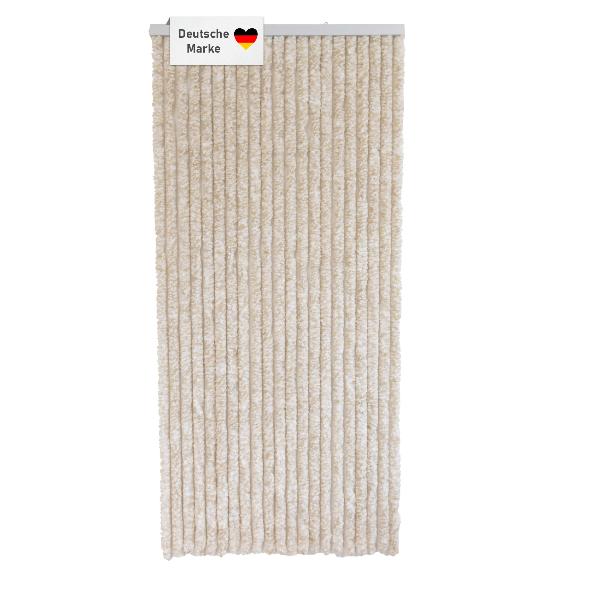lemodo-t-rvorhang-flauschvorhang-90x200-cm-beige-wei-insektenschutz image 1