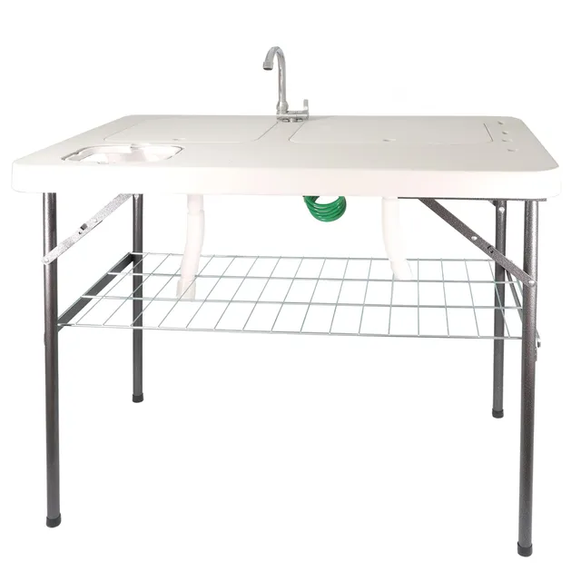 lemodo-klappbarer-filetiertisch-mit-2-sp-lbecken-mobile-camping-sp-le-outdoor image 1