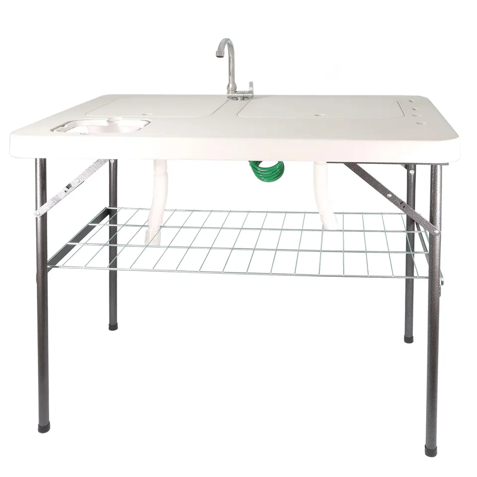 lemodo-klappbarer-filetiertisch-mit-2-sp-lbecken-mobile-camping-sp-le-outdoor image 1