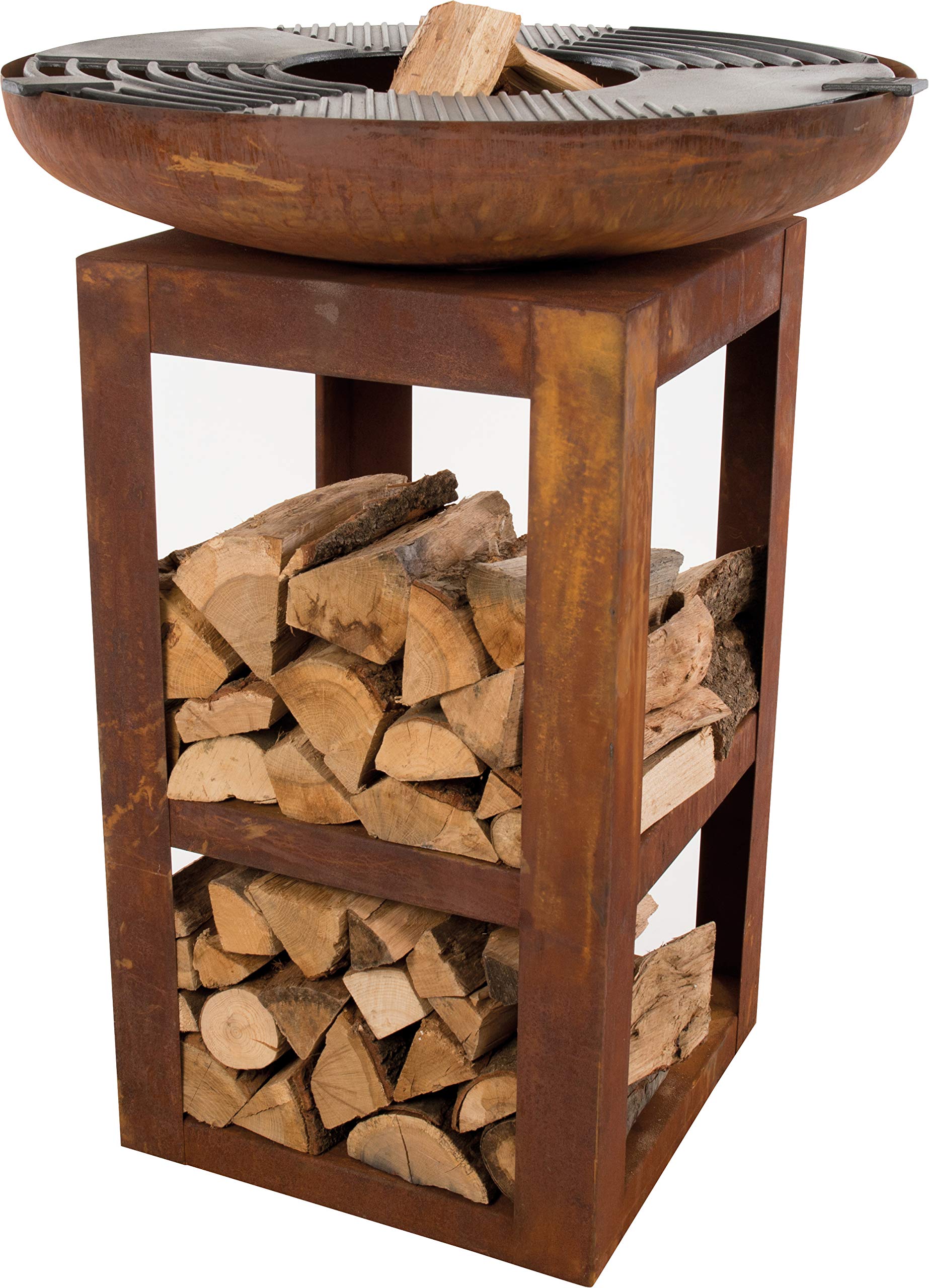 lemodo-bbgrill-trinidad-grill-plancha-feuerstelle-mit-holzablage image 6