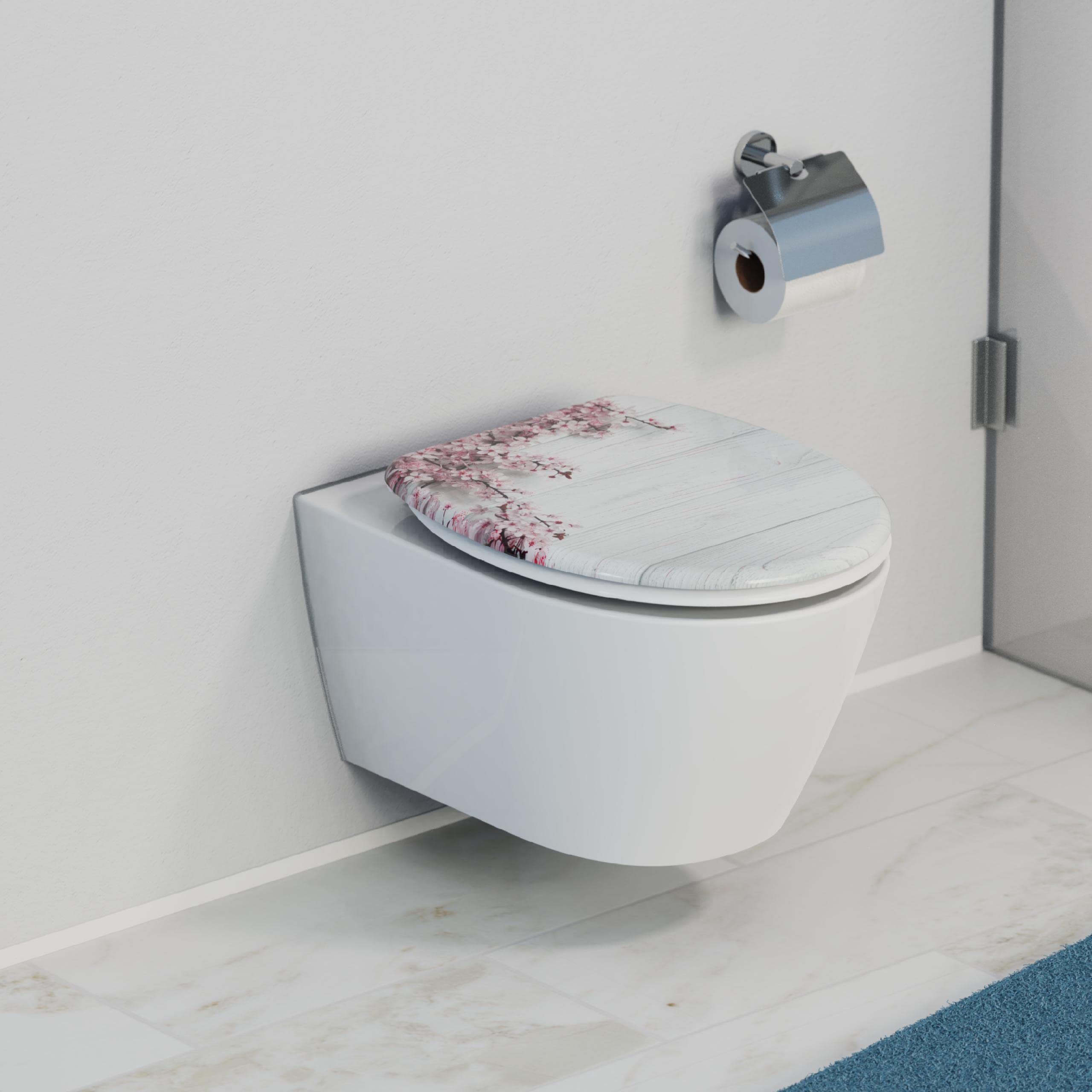 sch-tte-wc-sitz-flowers-wood-wei-mit-motiv-absenkautomatik image 6