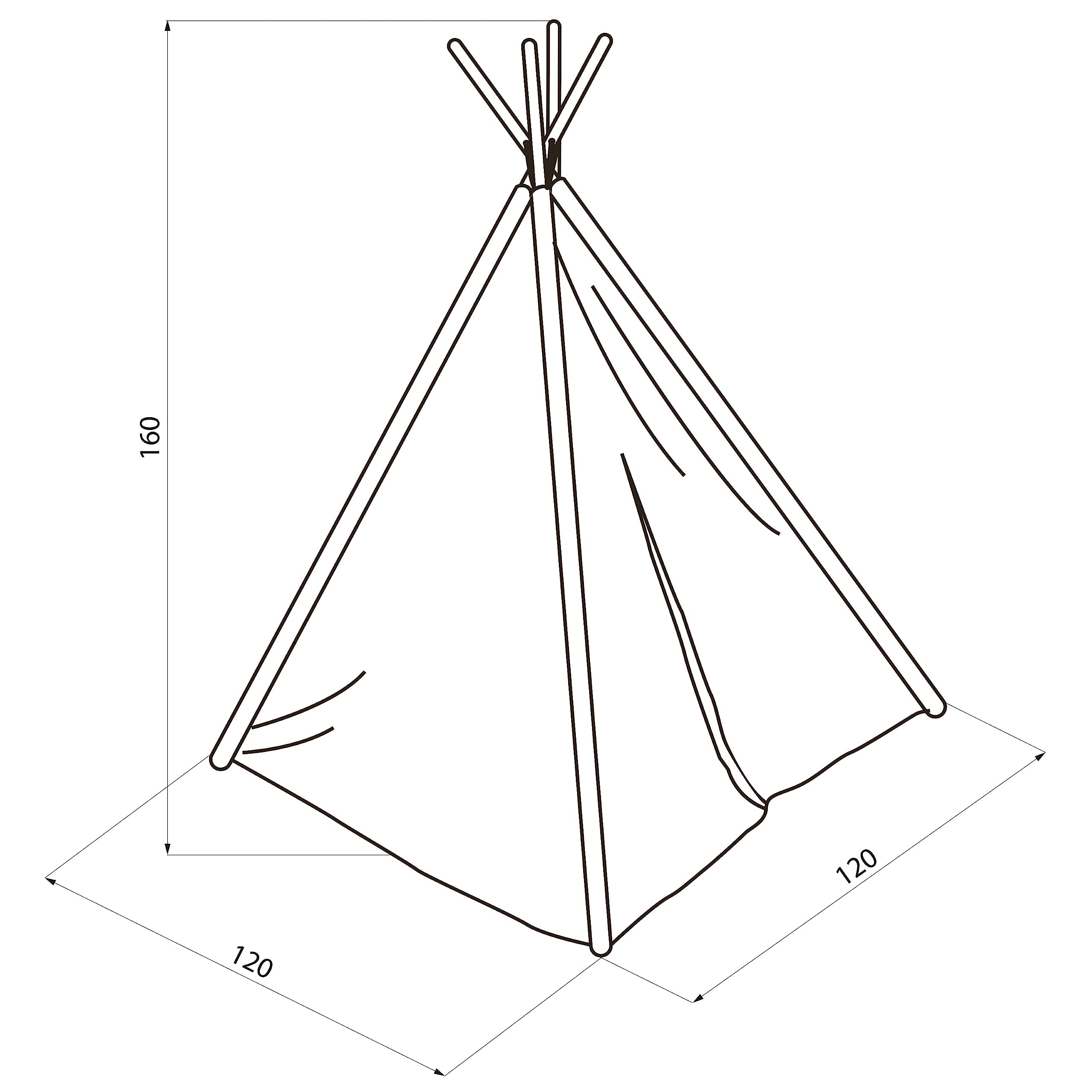 lemodo-sunny-tipizelt-kinder-weltkarte-baumwolle-120x120cm image 7