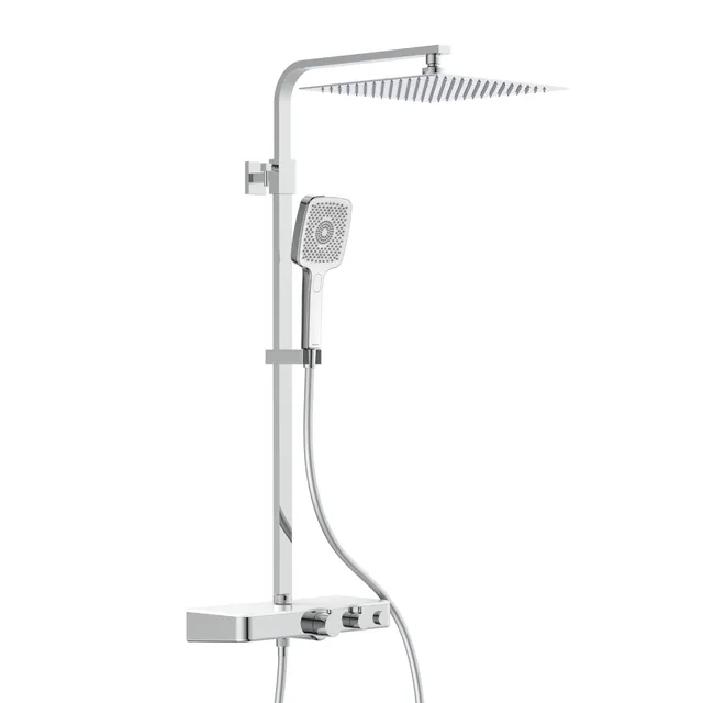 sch-tte-brausegarnitur-19164-chrom-wei-mit-berkopfbrause-handbrause-und-thermost image 1