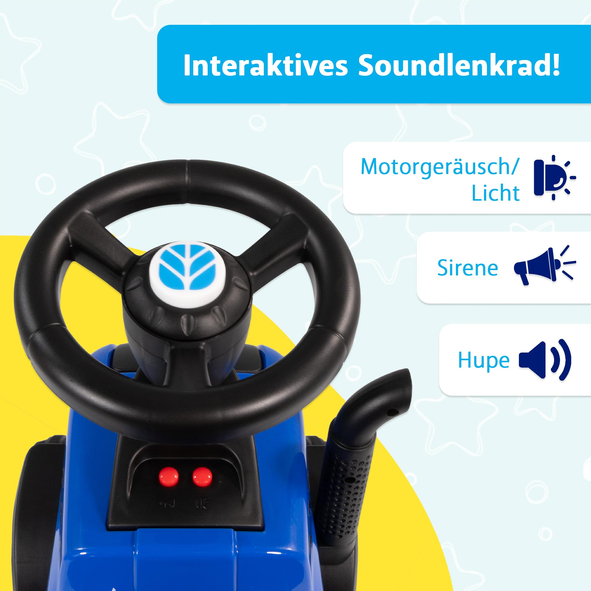 lemodo-new-holland-kindertraktor-rutschauto-mit-anh-nger-ab-1-jahr image 7