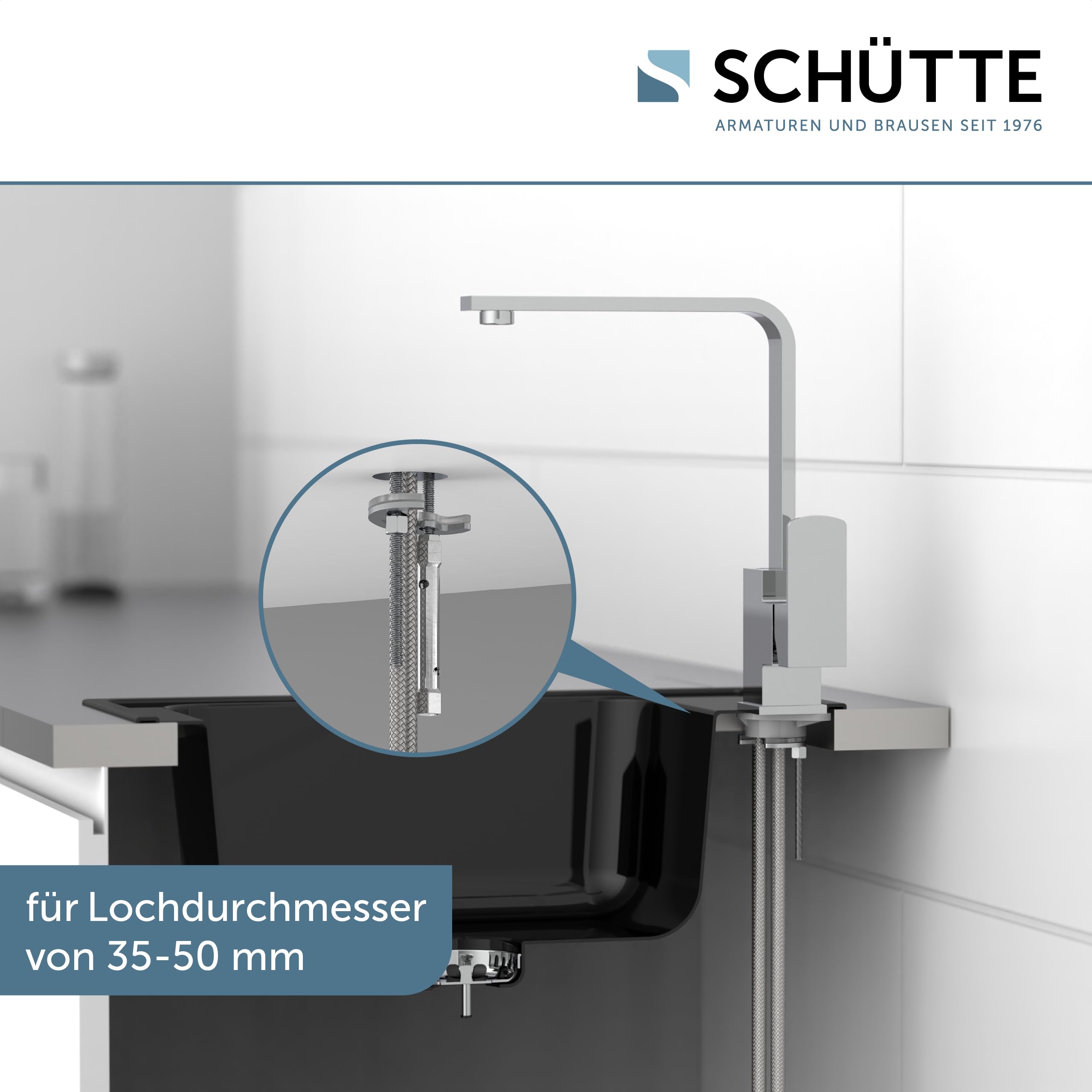 sch-tte-tianto-26300-sp-ltischarmatur-chrom-wasserhahn-k-che-mit-seitlichem-grif image 2