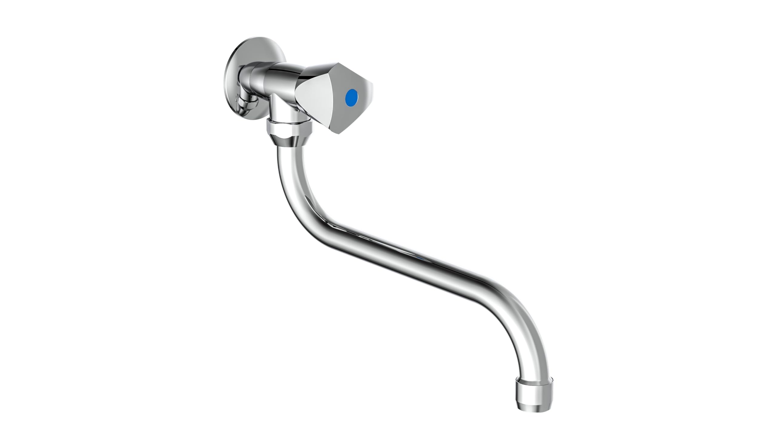 sch-tte-19116-kaltwasserventil-chrom-wand-schwenkbarer-auslauf-kaltwasserhahn image 1