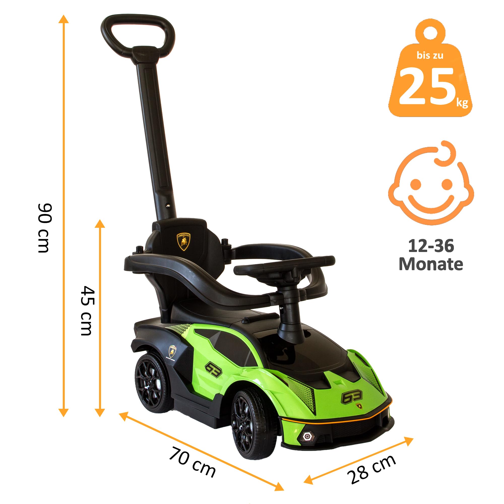 lemodo-lamborghini-essenza-rutschauto-mit-schiebestange-gr-n-ab-1-jahr image 8